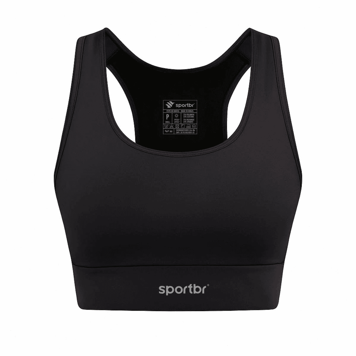 Top Camilla Sportbr Alta Sustentação e Compressão - Preto